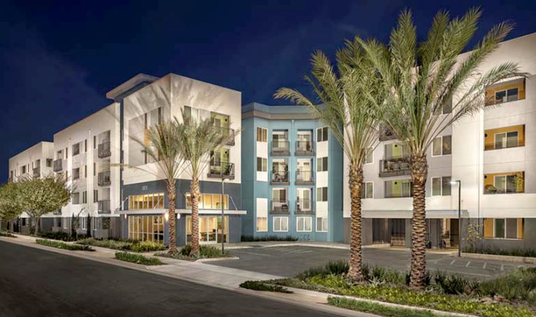 Charlotte Park Apartments Exterior at Night