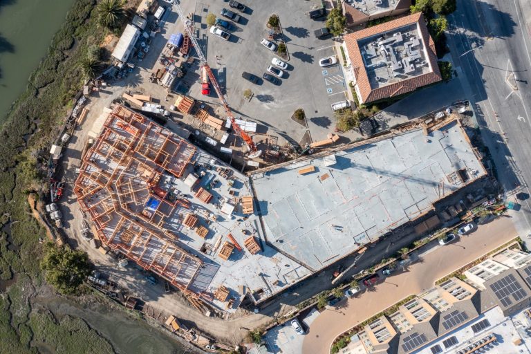 Aerial Redwood City Construction